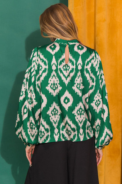 JUST WHAT YOU NEED Modern Silky Woven Top  DAME BOHEME
