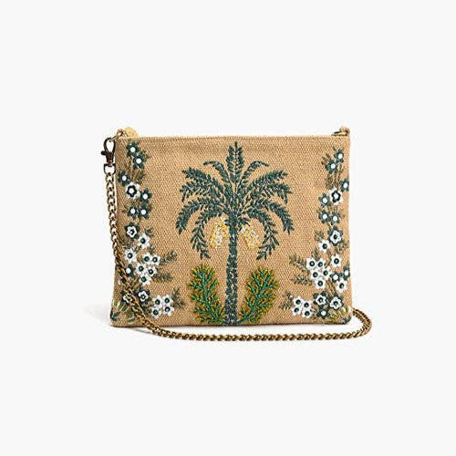 Desert Oasis Embellished Clutch – Luxe Handwoven Jacquard  DAME BOHEME
