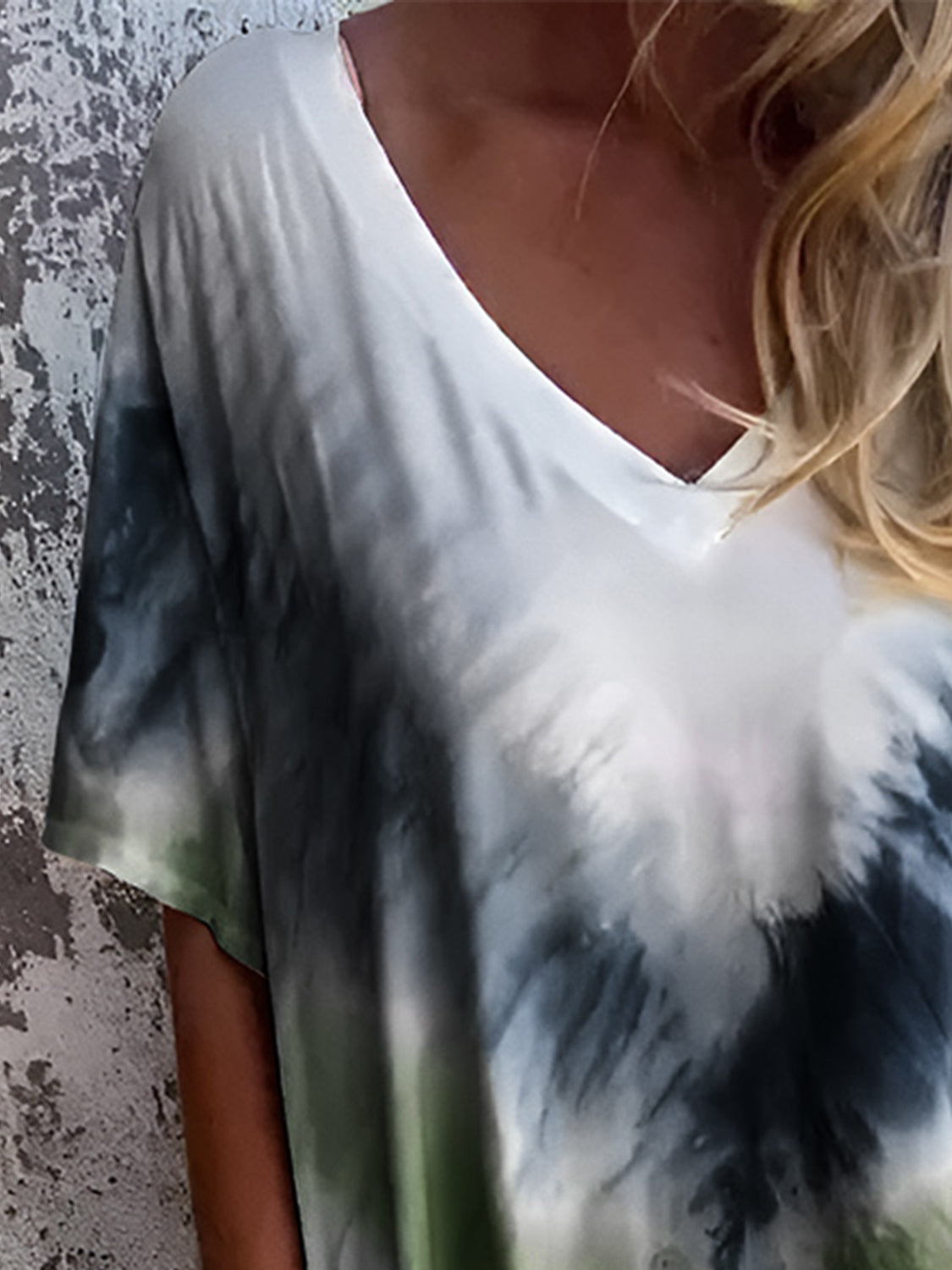 Full Size Pocketed Tie-Dye Short Sleeve Maxi Dress Trendsi