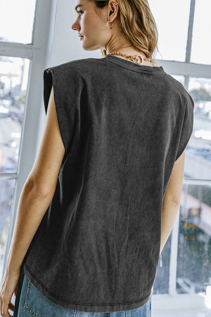 MY OWN PLANS WASHED KNIT TOP  DAME BOHEME