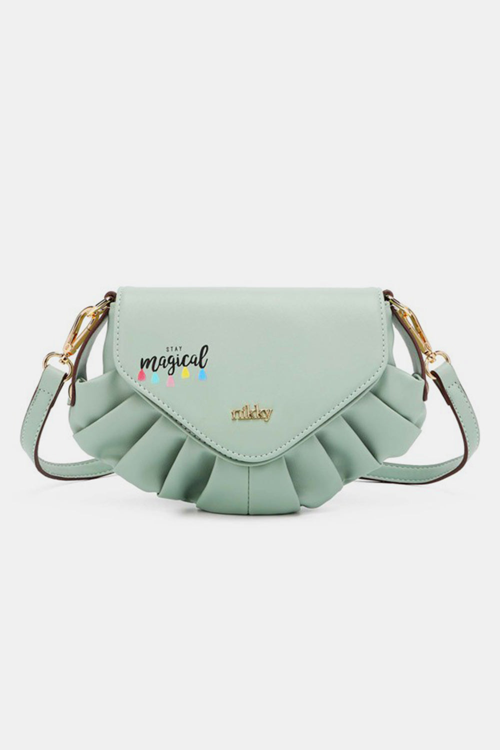 Nicole Lee USA Graphic Eco Leather Crossbody Bag Trendsi