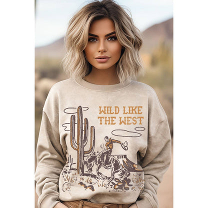 WILD LIKE THE WEST Mineral Graphic Sweatshirt  DAME BOHEME