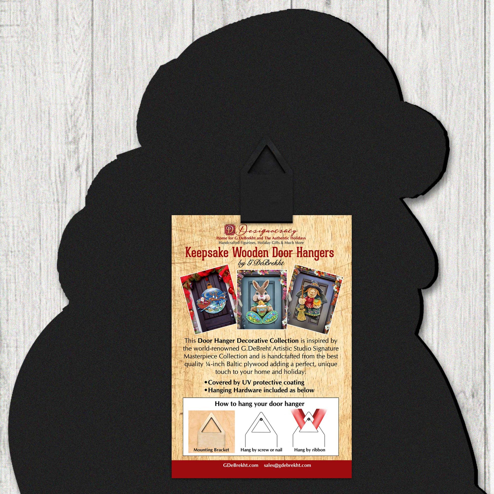 Halloween Cat in a Hat Holiday Door Decor by G. DeBrekht - Halloween Decor - 8652792H  DAME BOHEME