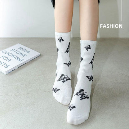 Butterfly Women's Novelty Crew Socks  DAME BOHEME