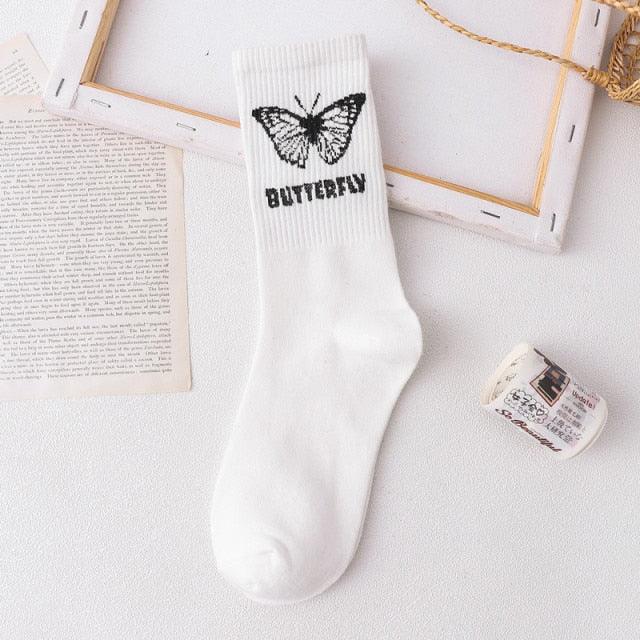Butterfly Women's Novelty Crew Socks  DAME BOHEME
