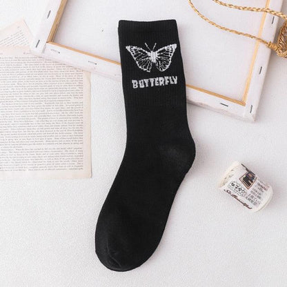 Butterfly Women's Novelty Crew Socks  DAME BOHEME