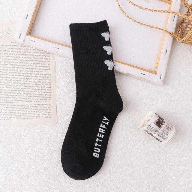 Butterfly Women's Novelty Crew Socks  DAME BOHEME