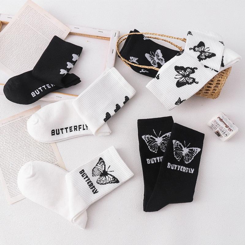 Butterfly Women's Novelty Crew Socks  DAME BOHEME