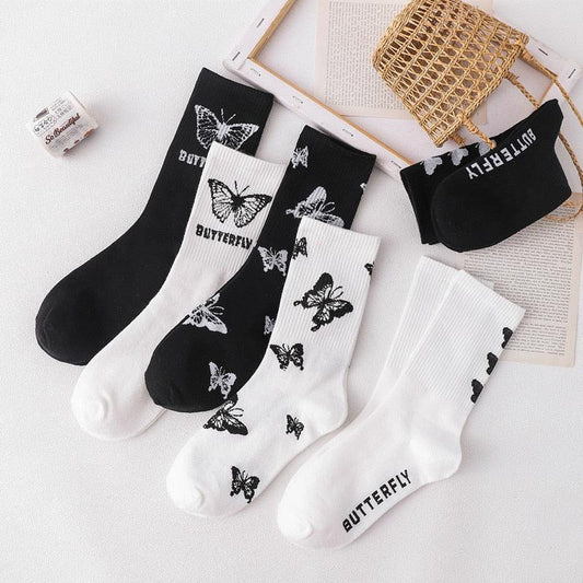 Butterfly Women's Novelty Crew Socks  DAME BOHEME