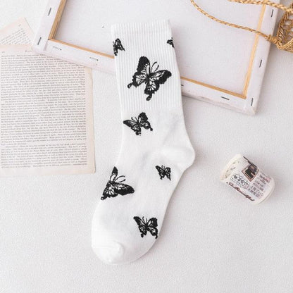 Butterfly Women's Novelty Crew Socks  DAME BOHEME