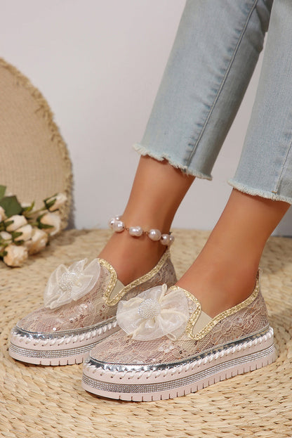 Ayah Breathable Lace Loafer Shoes  DAME BOHEME