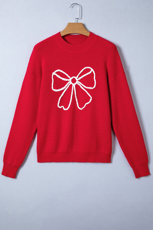 Arya Embroidered Graphic Ribbed Sweater  DAME BOHEME
