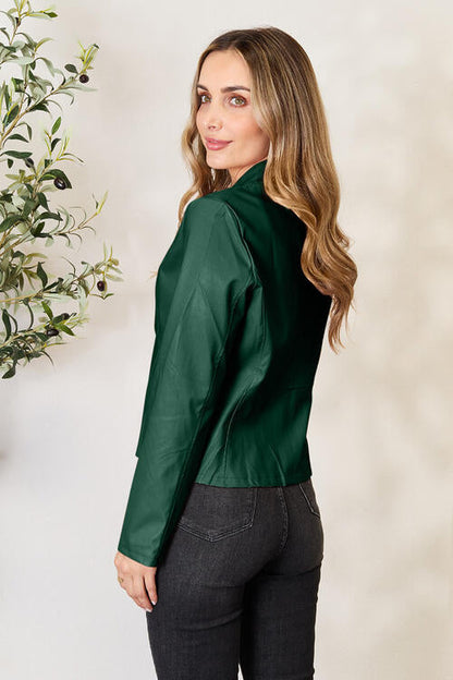 Women Classic Neck Zip-Up Jacket For Everyday Wear  DAME BOHEME