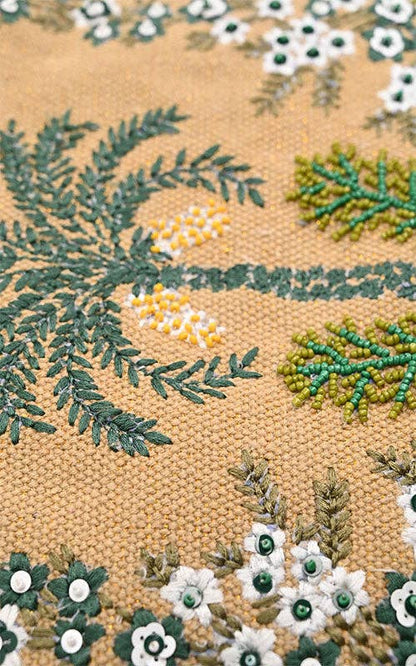 Desert Oasis Embellished Clutch – Luxe Handwoven Jacquard  DAME BOHEME