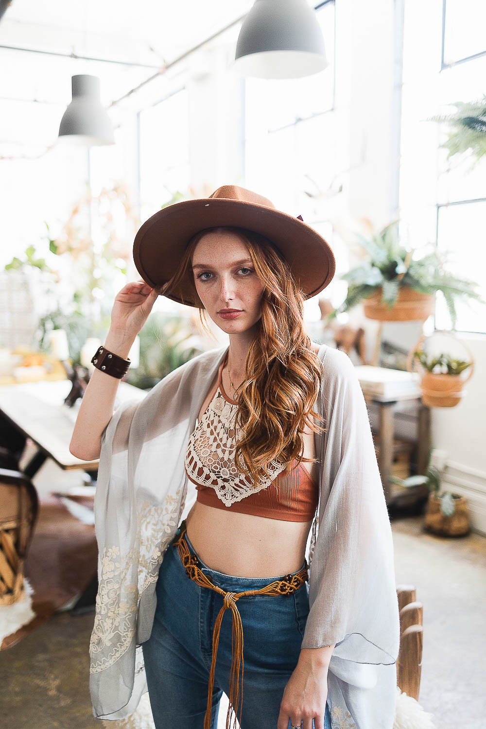 Crochet Lace High Neck Bralette Leto Accessories