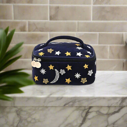 Velvet Jewelry Box – Elegant Hand-Stitched Organizer with Removable Tray  DAME BOHEME