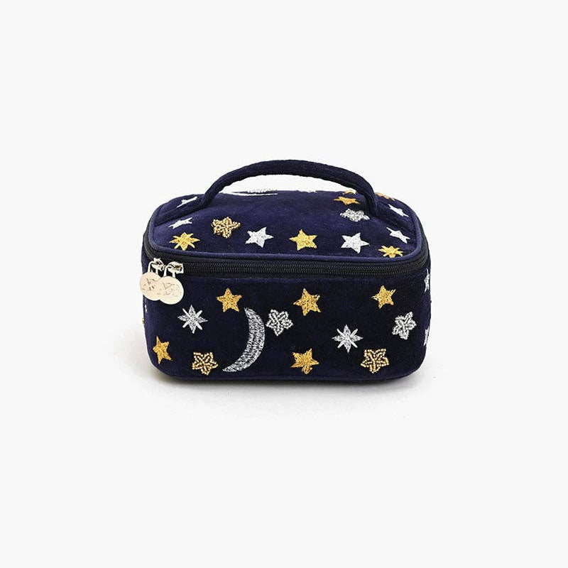 Velvet Jewelry Box – Elegant Hand-Stitched Organizer with Removable Tray  DAME BOHEME