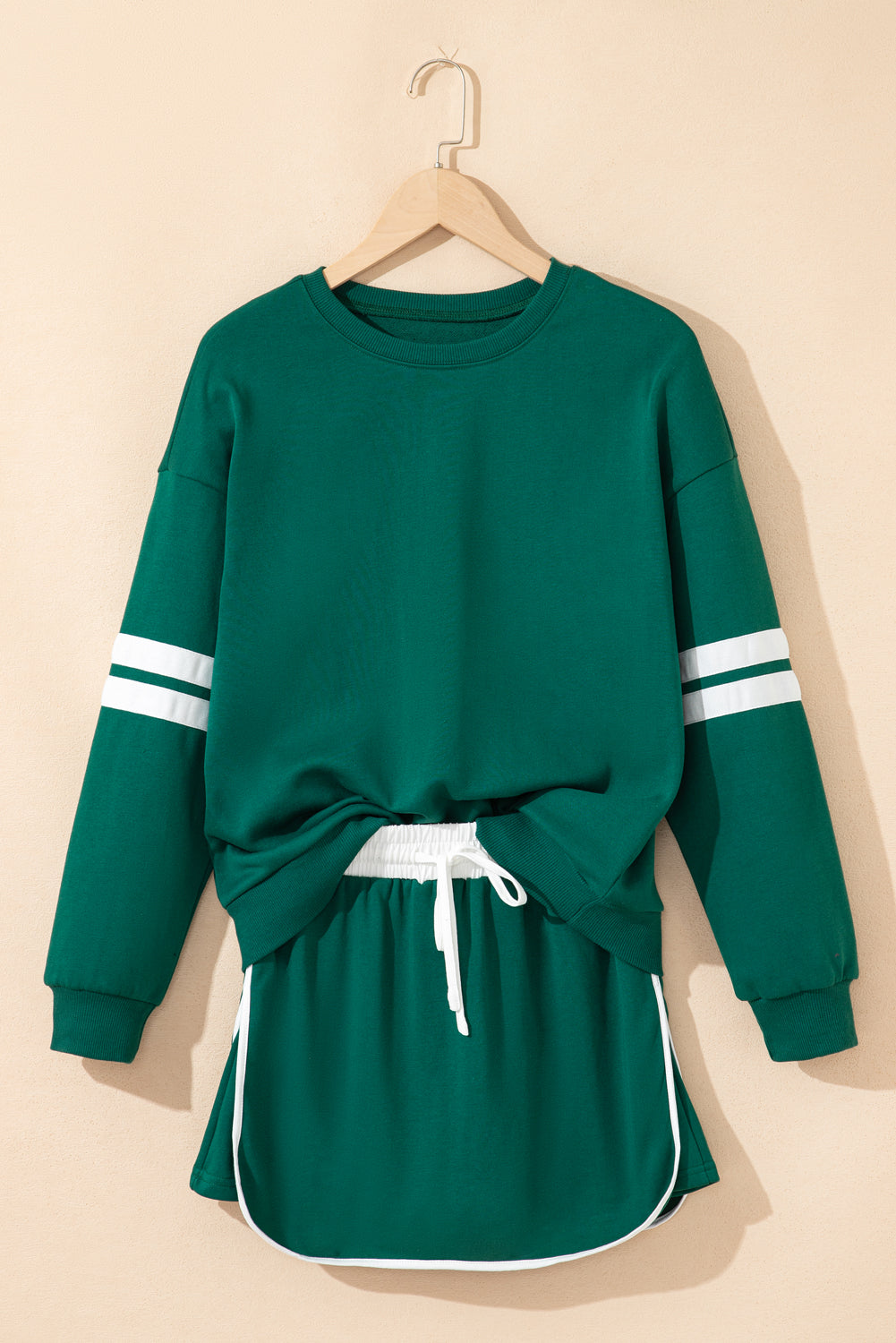 Sophia Varsity Sportwear Casual 2 Piece Skirt Outfit Set  DAME BOHEME