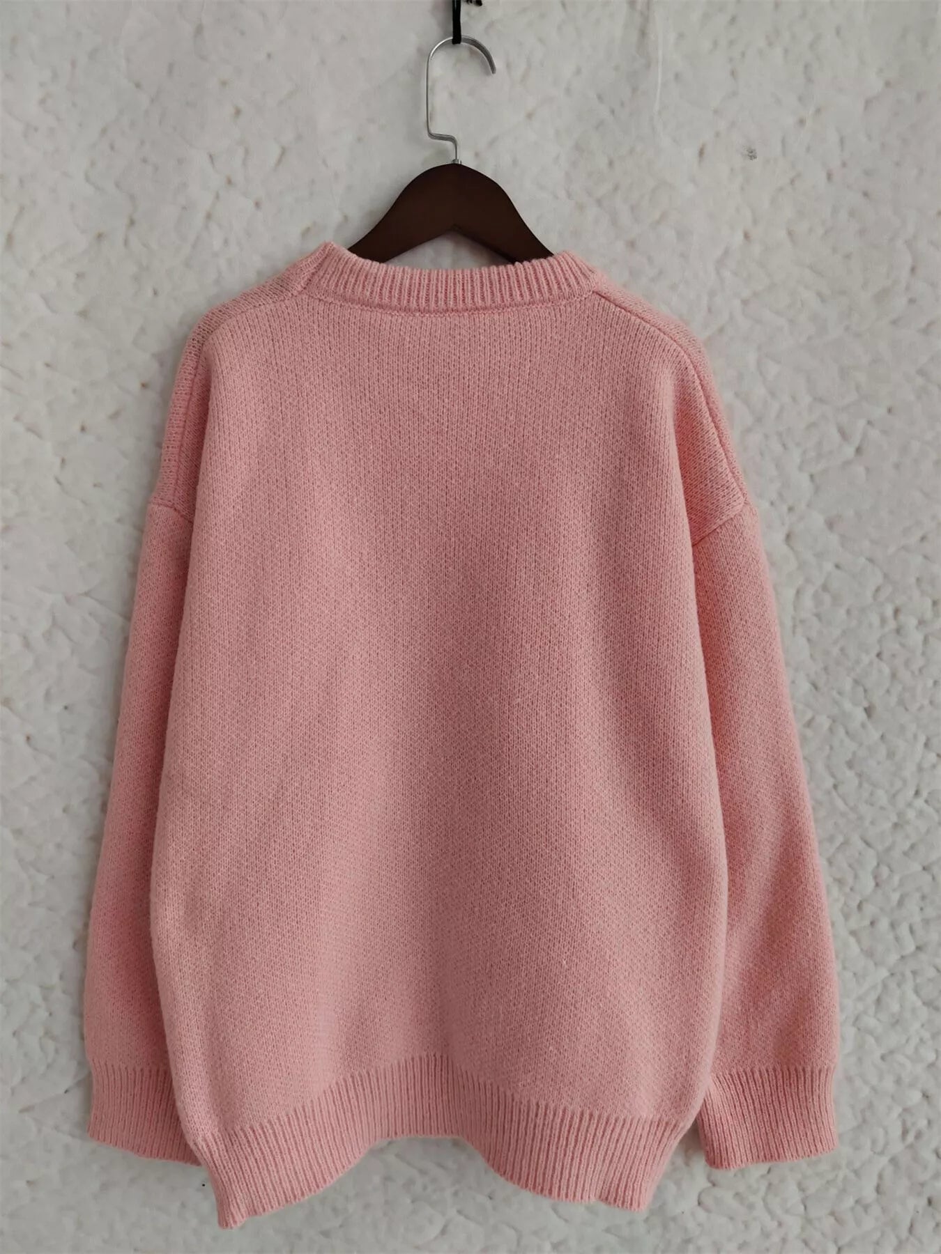 Cherry Pom-Pom Knit Round Neck Sweater  DAME BOHEME