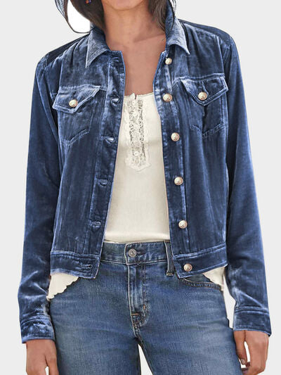 Casual Button-Up Long Sleeve Jacket  DAME BOHEME