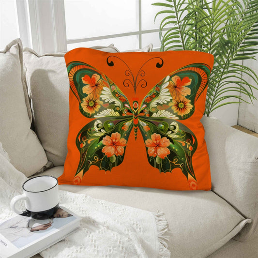 Retro Floral Butterfly Pillow Case Made in America  DAME BOHEME