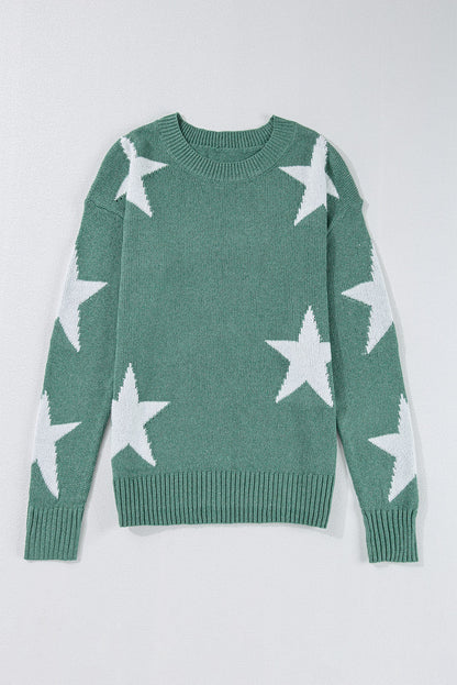 Alani Star Pattern Sweater  DAME BOHEME