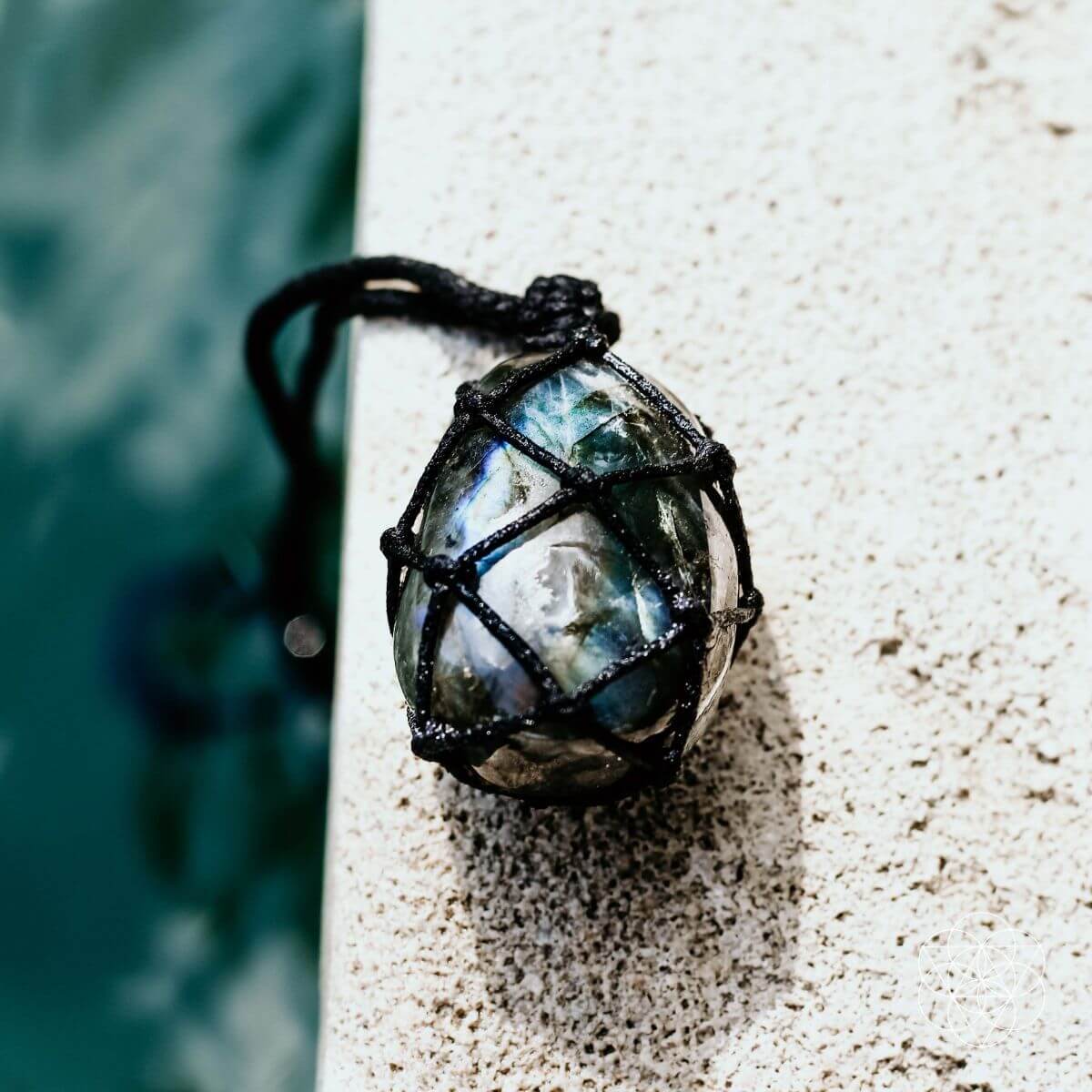 Dragon’s Heart Transformation Pendant - Natural Stone Labradorite  DAME BOHEME