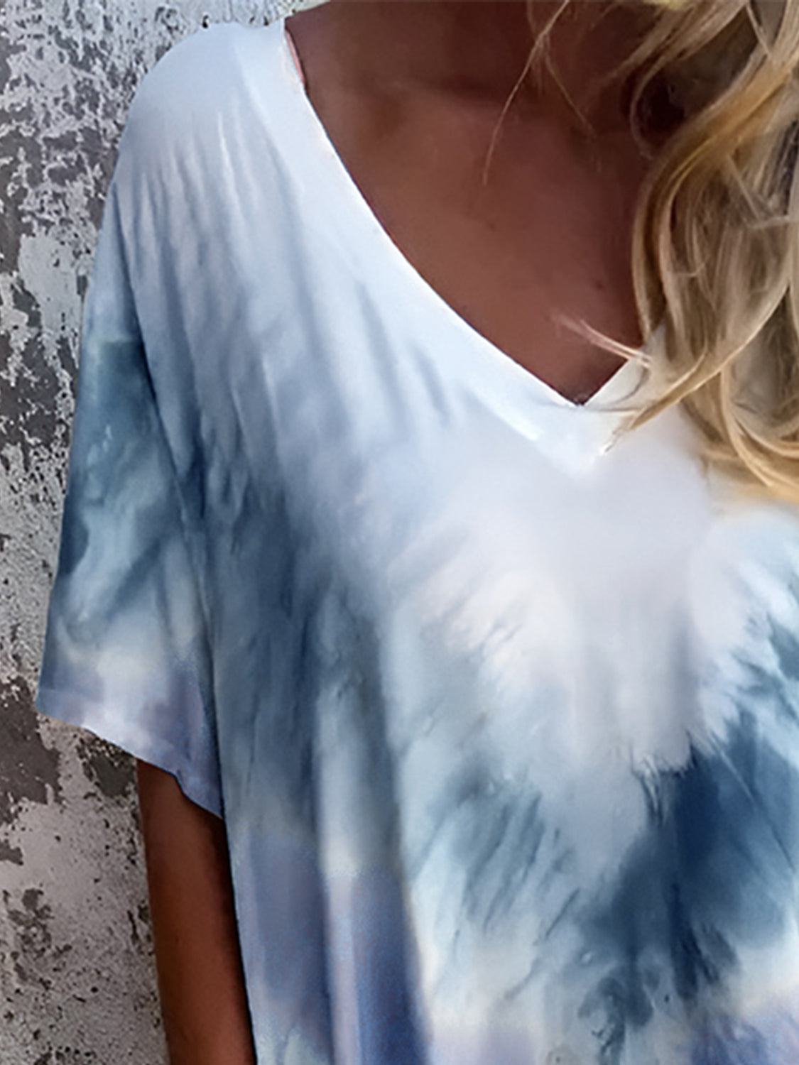Full Size Pocketed Tie-Dye Short Sleeve Maxi Dress Trendsi