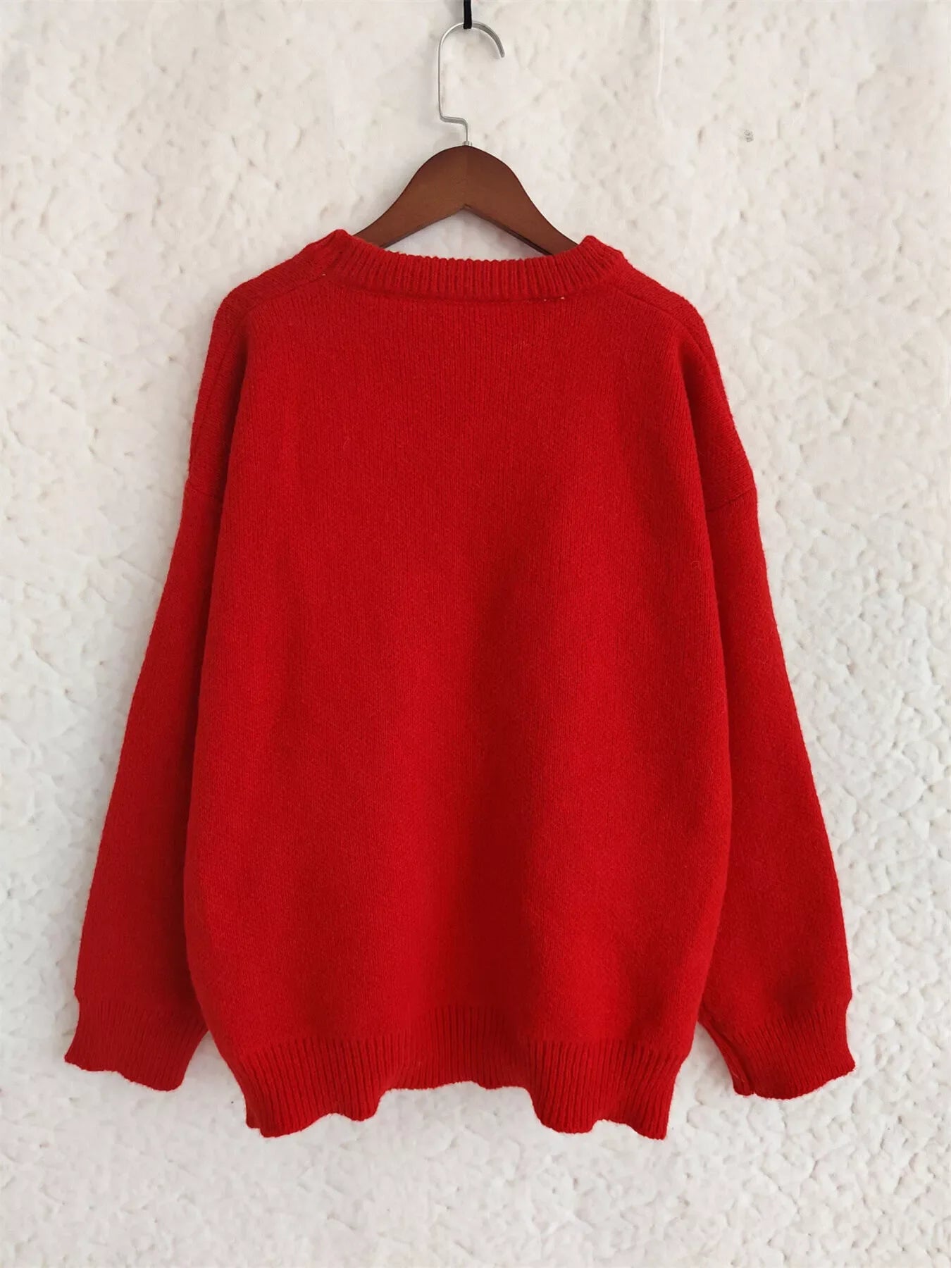 Cherry Pom-Pom Knit Round Neck Sweater  DAME BOHEME