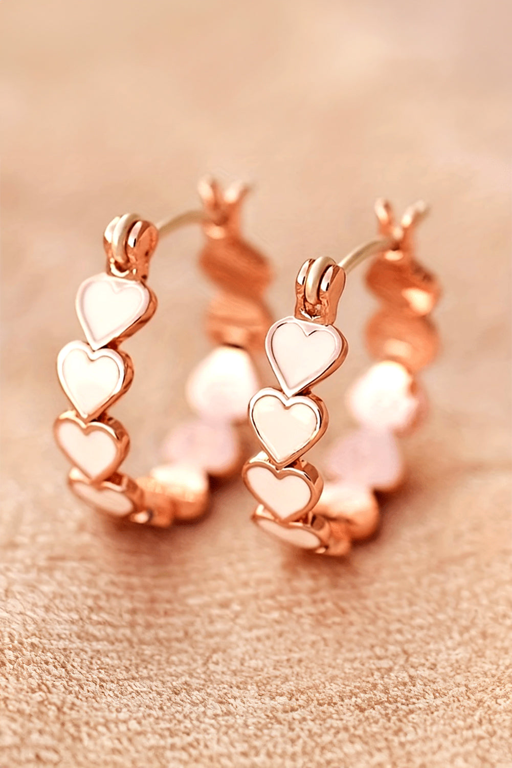 Heart Shape Small Hook Earrings  DAME BOHEME