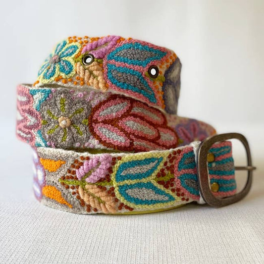 Wildflower Wanderer Embroidered Belt  DAME BOHEME