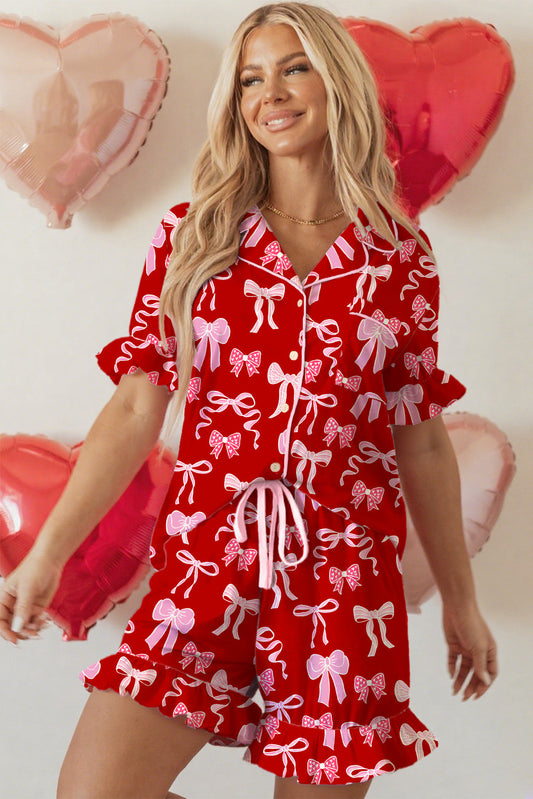 Amayah Ruffled Short Sleeve Shirt  DAME BOHEME