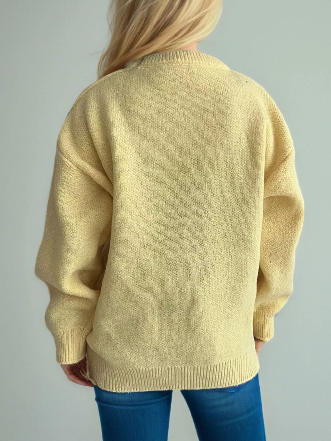 Cherry Pom-Pom Knit Round Neck Sweater  DAME BOHEME