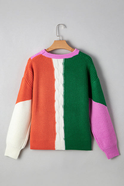 Hailey Textured Knit Drop Shoulder Loose Fit Sweater  DAME BOHEME