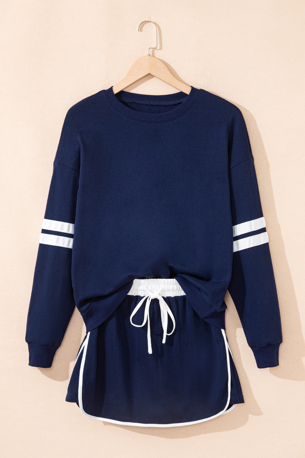 Sophia Varsity Sportwear Casual 2 Piece Skirt Outfit Set  DAME BOHEME