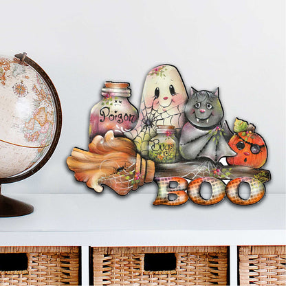 Brunhilda's Broom! Halloween Door Decor by Jamie Mills-Price - Thanksgiving Halloween Decor - 8457411H  DAME BOHEME