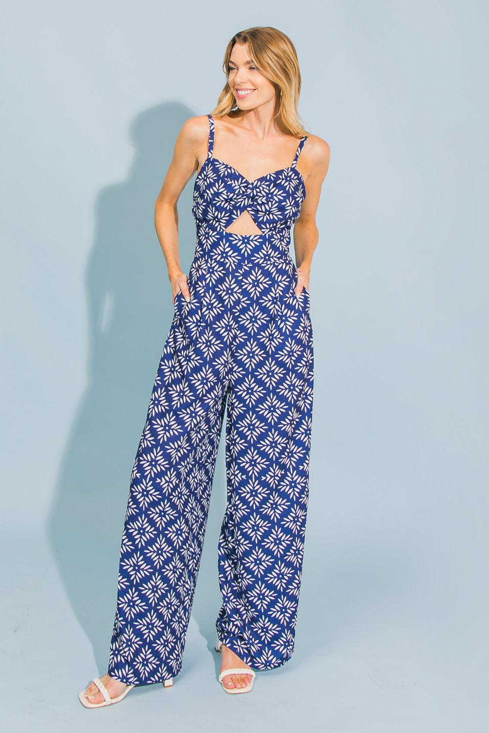 SEND A MESSAGE  WOVEN JUMPSUIT  DAME BOHEME