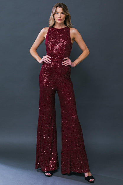 DIVINE WANDERINGS SEQUIN JUMPSUIT  DAME BOHEME