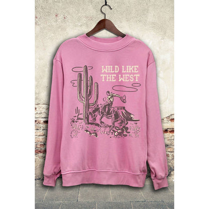 WILD LIKE THE WEST Mineral Graphic Sweatshirt  DAME BOHEME