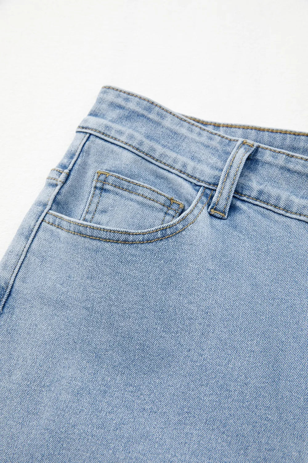 Light Wash Bowknot Ties Cargo Jeans Simply Love
