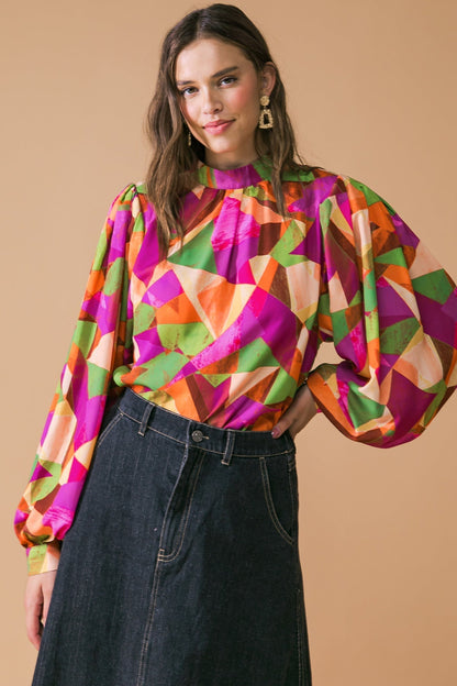 LOOKING AHEAD WOVEN TOP  DAME BOHEME
