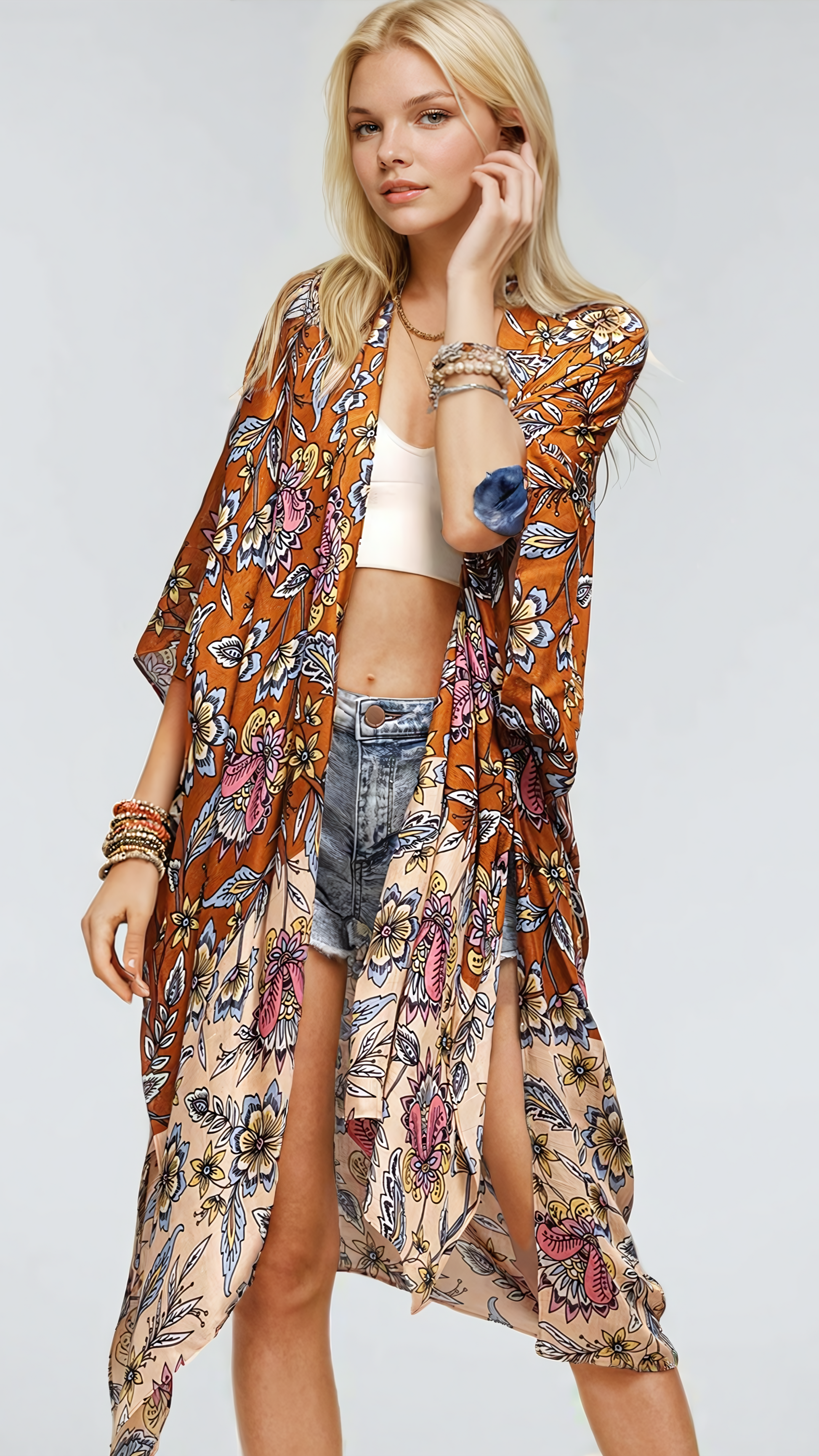 Bloom with Grace Kimono  DAME BOHEME