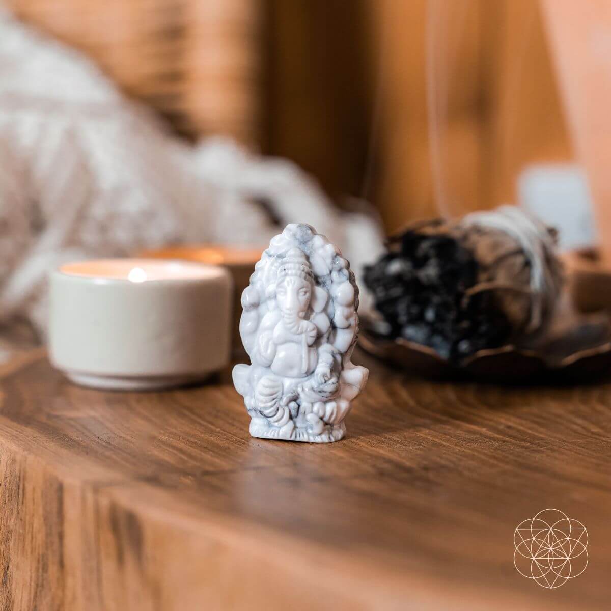 God of Luck: Crystal Ganesh Statue  DAME BOHEME