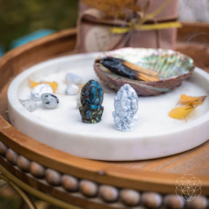 God of Luck: Crystal Ganesh Statue  DAME BOHEME