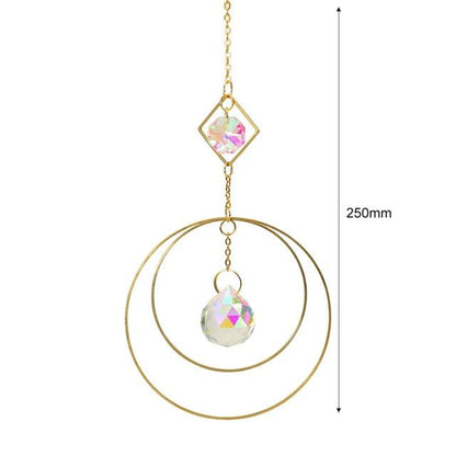 Hanging Sun Catcher Moon Light With Chain Pendant Ornaments  DAME BOHEME