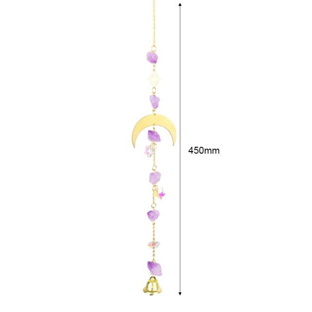Hanging Sun Catcher Moon Light With Chain Pendant Ornaments  DAME BOHEME