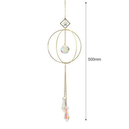 Hanging Sun Catcher Moon Light With Chain Pendant Ornaments  DAME BOHEME