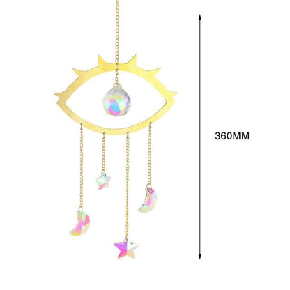 Hanging Sun Catcher Moon Light With Chain Pendant Ornaments  DAME BOHEME
