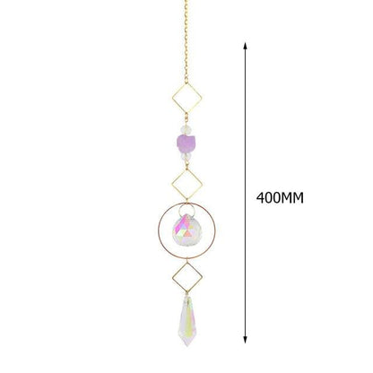Hanging Sun Catcher Moon Light With Chain Pendant Ornaments  DAME BOHEME