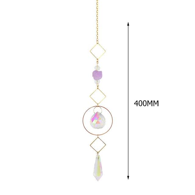 Hanging Sun Catcher Moon Light With Chain Pendant Ornaments  DAME BOHEME